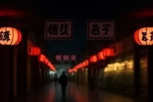 晨雾中的山区邮路蜿蜒向上，一名邮差推着自行车缓行